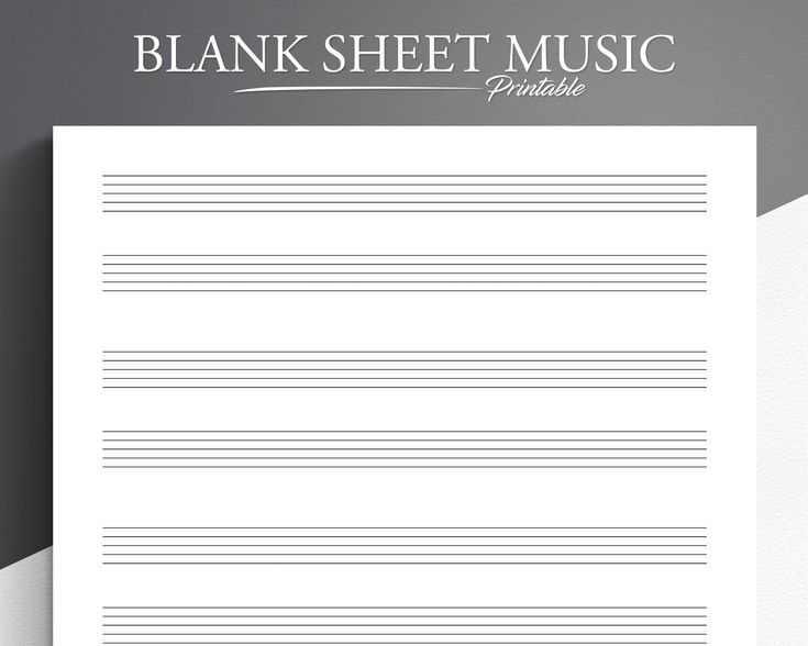 Blank Sheet Music Templates free download