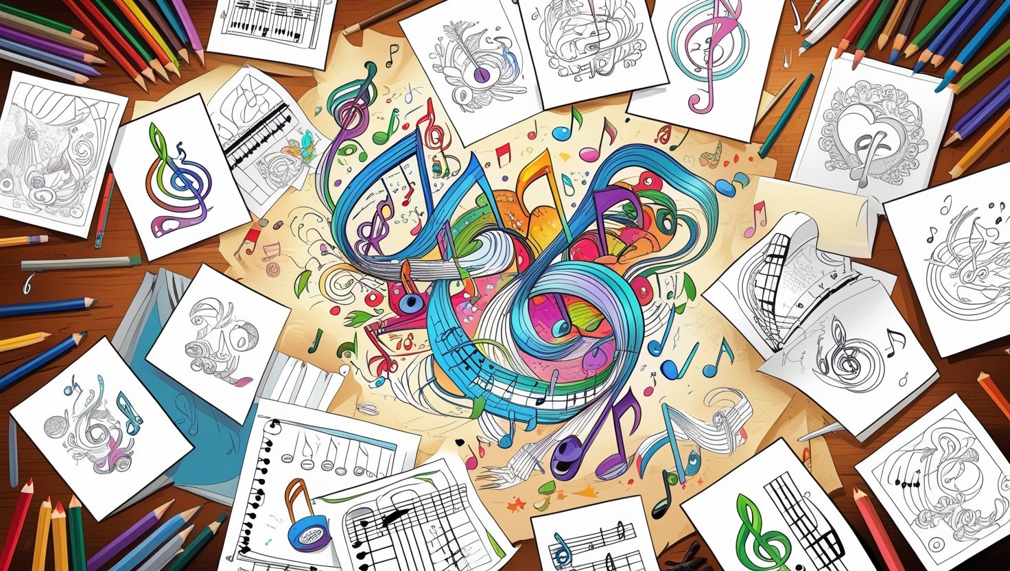 Music Coloring Pages: Harmonious Art Activities for All Ages