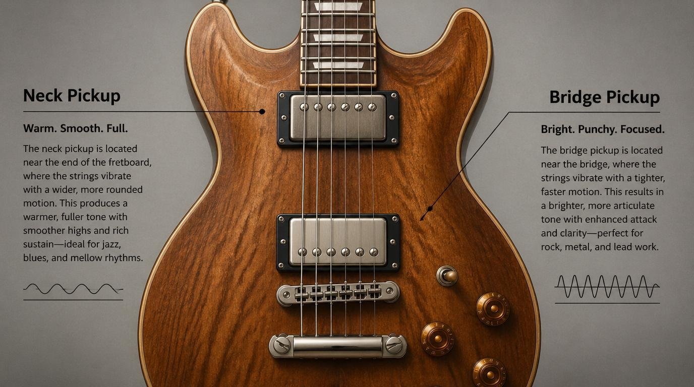 Neck Pickup vs. Bridge Pickup: When to Use Each for Killer Sound!